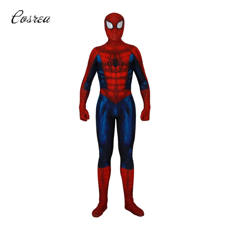 Костюм супергерой zentai для взрослых и детей; комбинезон на Хэллоуин