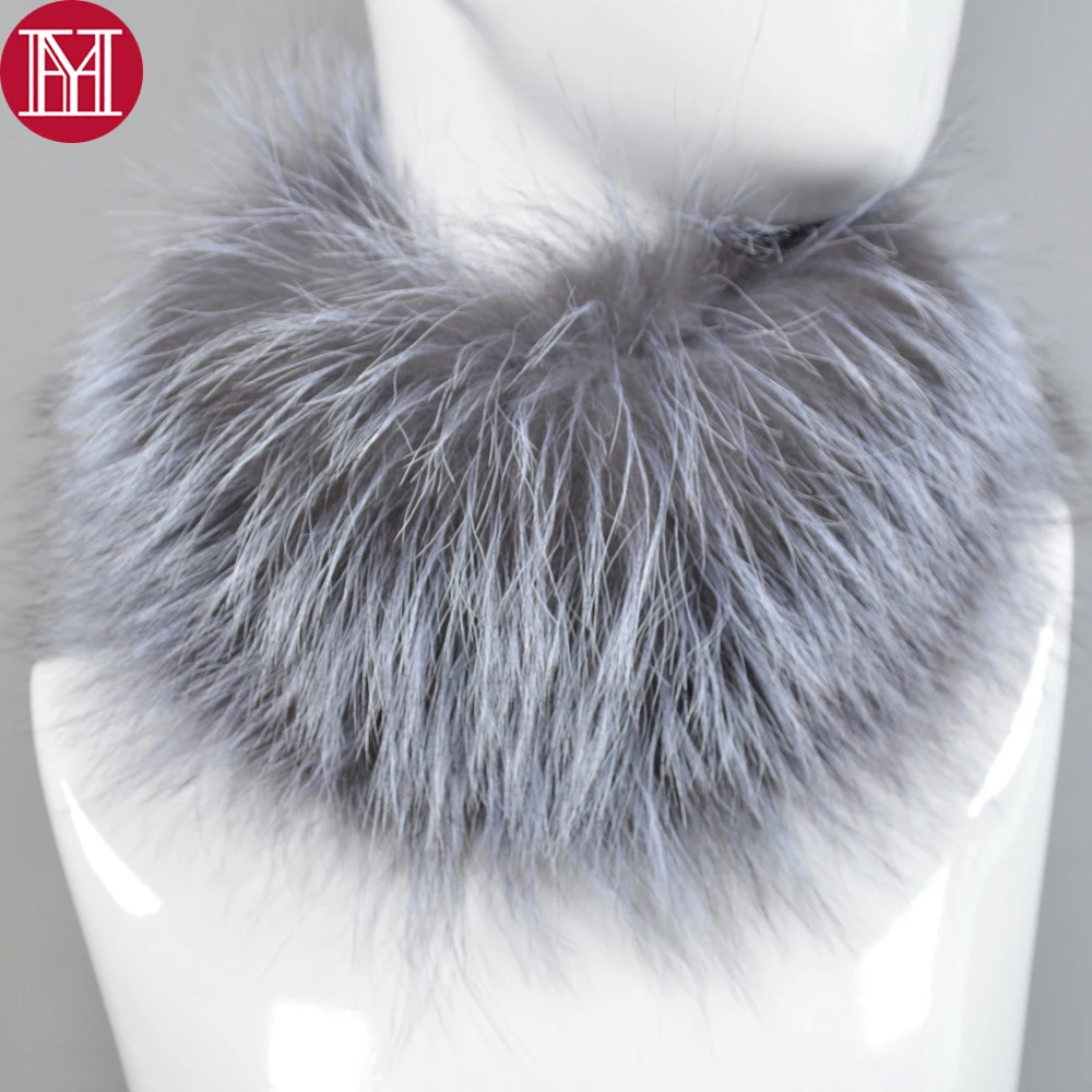 Женский вязаный шарф из натурального Лисьего меха зимний брендовый теплый