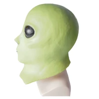 ufo alien cosplay headgear science fiction film funny latex mask for adults halloween carnival costume performance