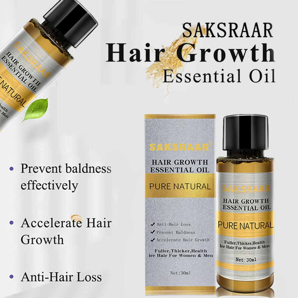 Эссенция для роста волос 30 мл масло предотвращения выпадения и облысения