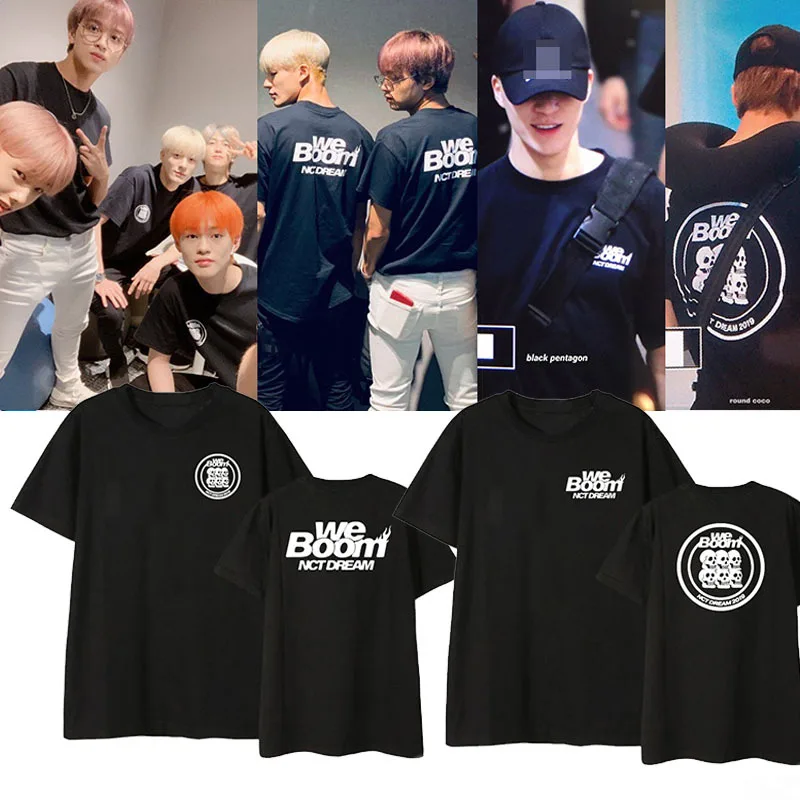 Альбом мечты Kpop NCT WE BOOM с той же футболкой коротким рукавом свободные мужские и