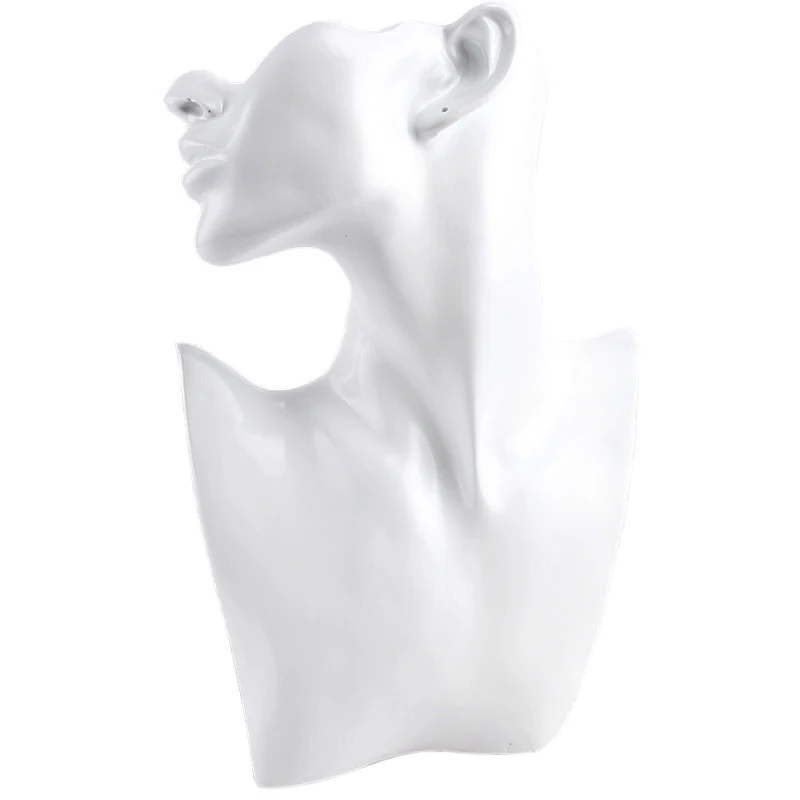 

Resin Material Jewelry Showcase Rack Creative Earrings Necklace Figurine Display Stand Necklace Pendant Bust Displays Holder