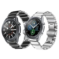 stainless steel ceramic strap for samsung galaxy watch 41 45mm bracelet for gear s3 classicfrontier galaxy 42mm 46mm watchbands