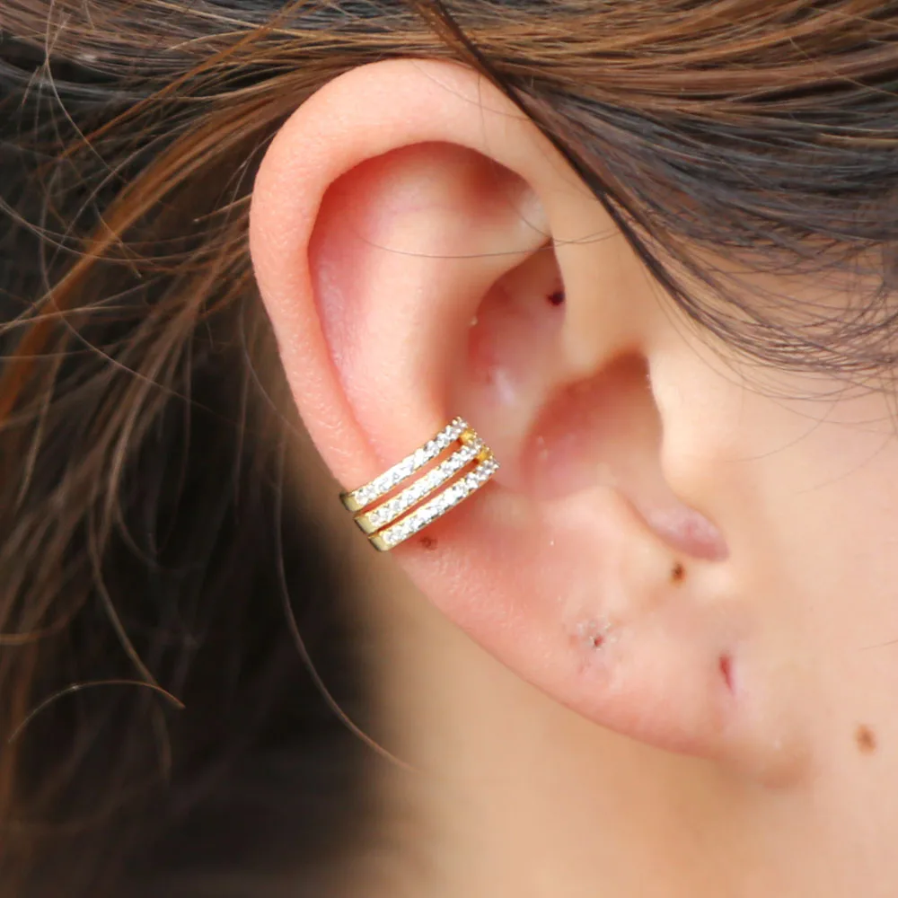 100% Настоящее серебро 925 блестящие Изящные женские модные золото хрусталь стразы