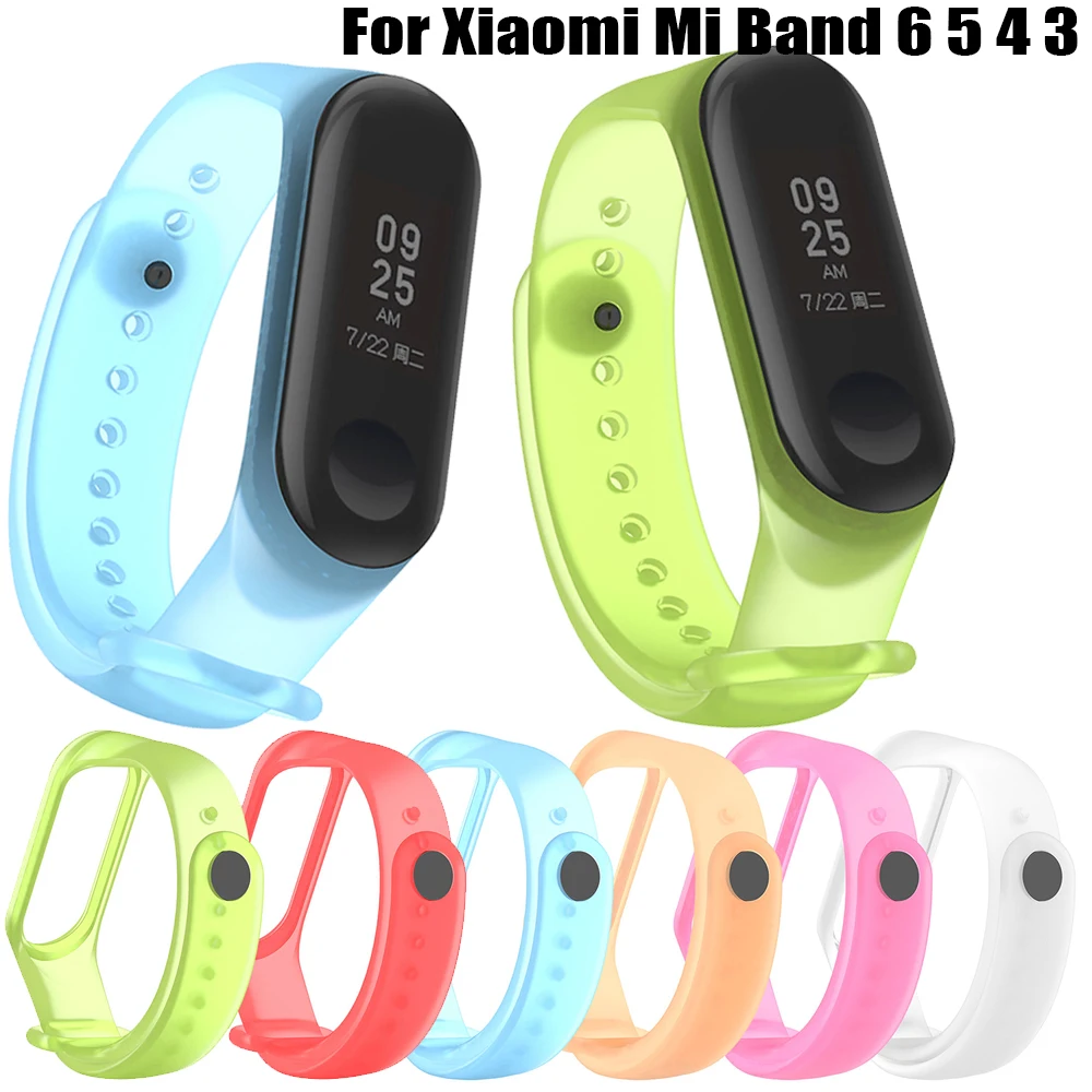 

Transparent Strap For Xiaomi Mi Band 6 5 Smartwatch Band Accessories For Xiaomi Miband 4 3 Cool Wristband WatchStrap Bracelet