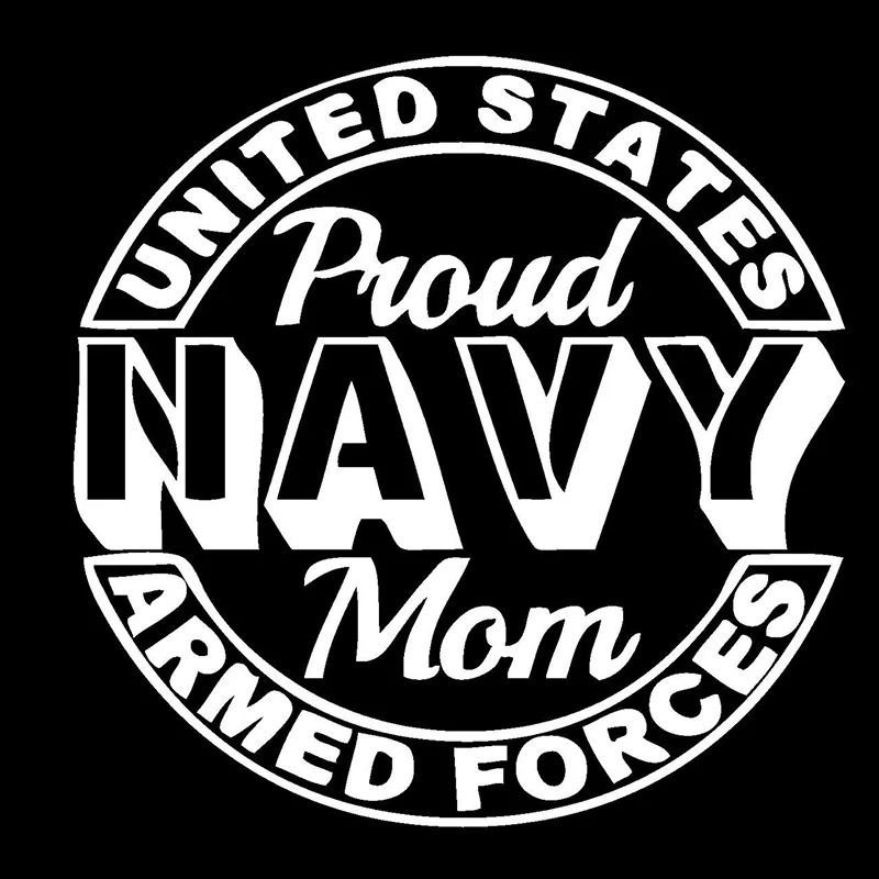 Наклейка с надписью Proud Navy Mom виниловые Стикеры для автомобилей грузовиков и