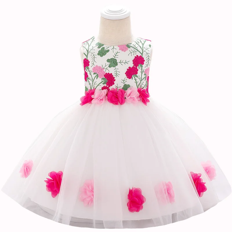 Распродажа платье принцессы детское свадебное на день рождения с полумесяцем