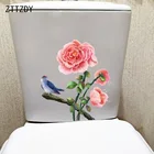 ZTTZDY 20,6 см  23,9 см цветок пиона филиал классический WC Туалет украшения дома номер стены Стикеры T2-0985