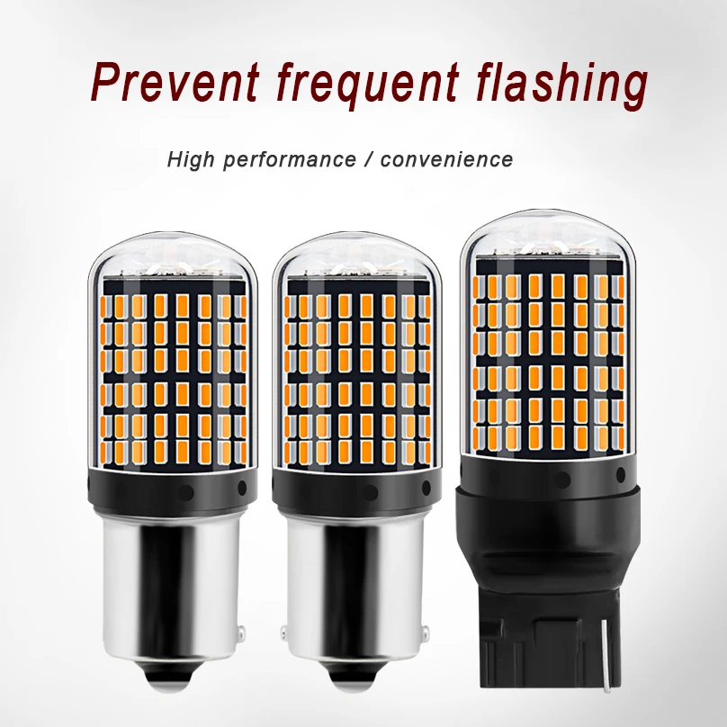 Дорк светодиодный светильник p21w py21w s w5w 144smd с can bus автомобильный лампы 1156 BA15S BAU15S T20