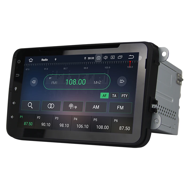 Автомобильный радиоприемник IPS 2 din 8 дюймов Android 10 0 Восьмиядерный Стерео GPS для VW