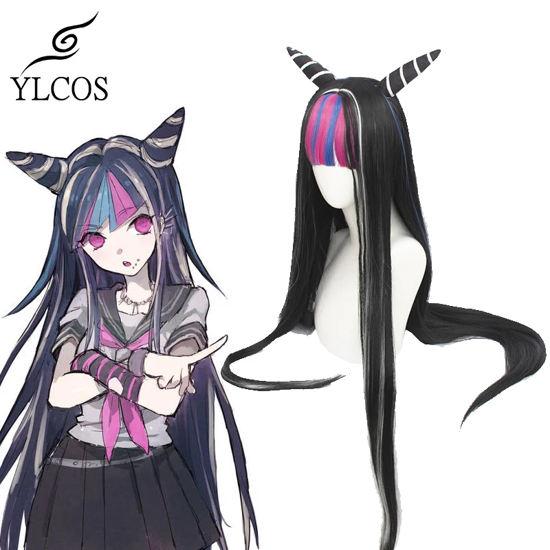 Аниме Danganronpa Mioda Ибуки парик Косплэй костюм для Хэллоуина вечеринки Costom