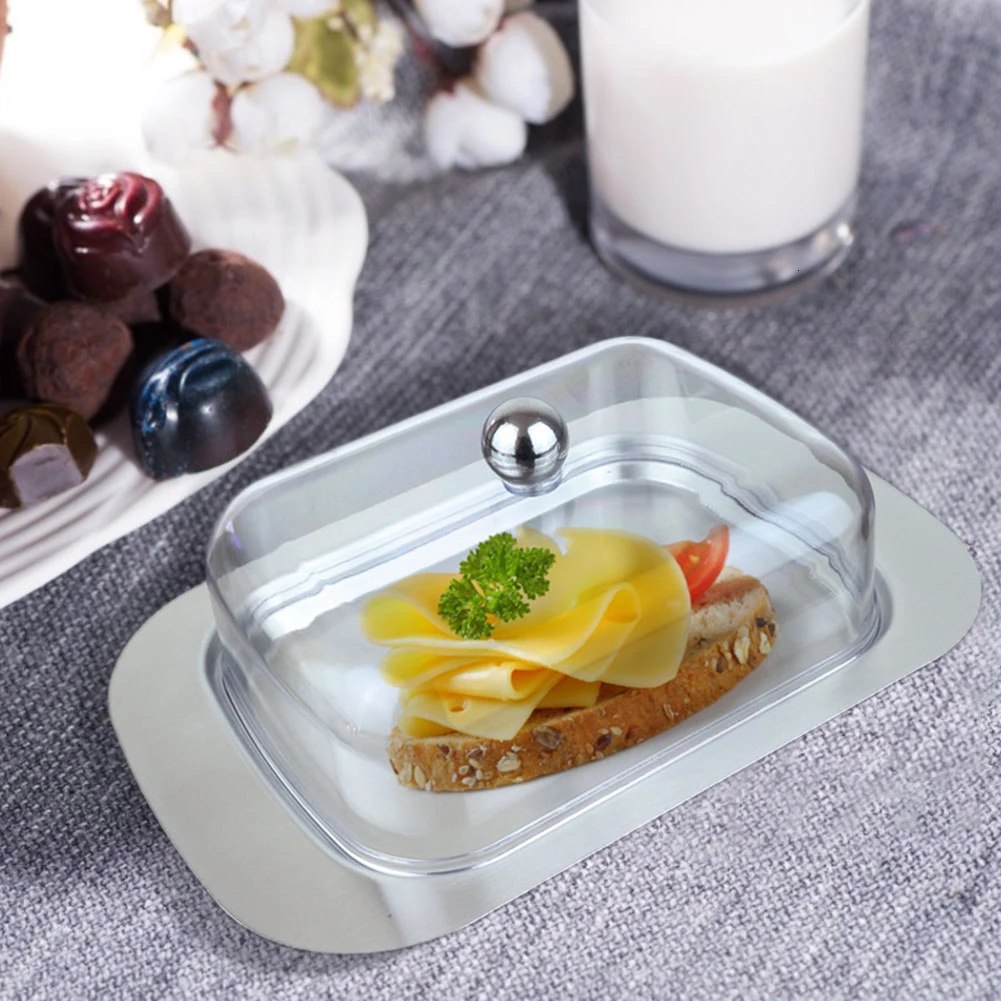 Ящик для хранения масла и посуды из нержавеющей стали 304 ящик сыра с крышкой