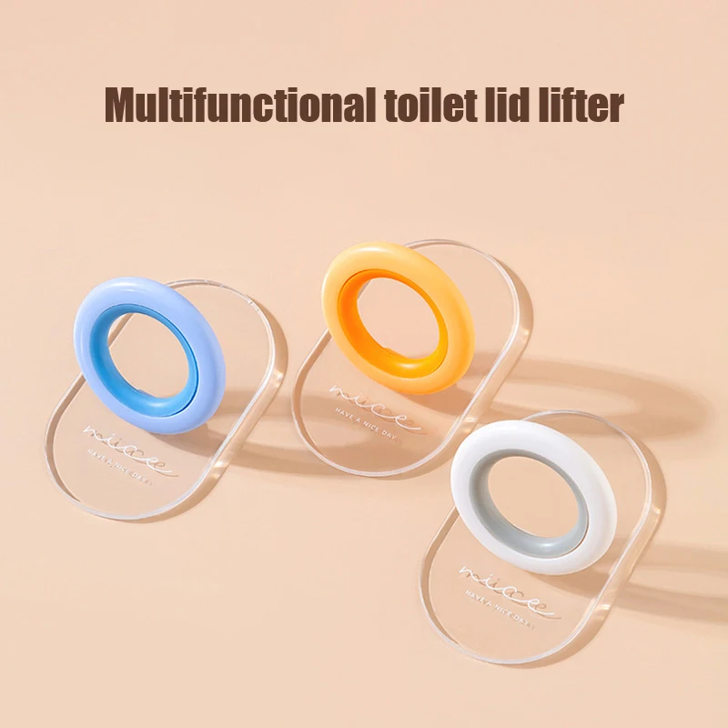 

Multifunctional Toilet Seat Cover Lifter Cover Lift Handle Bathroom Accessories