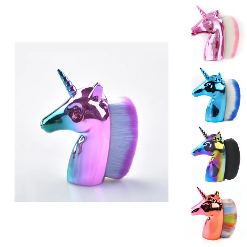 Мини-кисть для пудры с единорогом кисти макияжа крем тонального крема набор