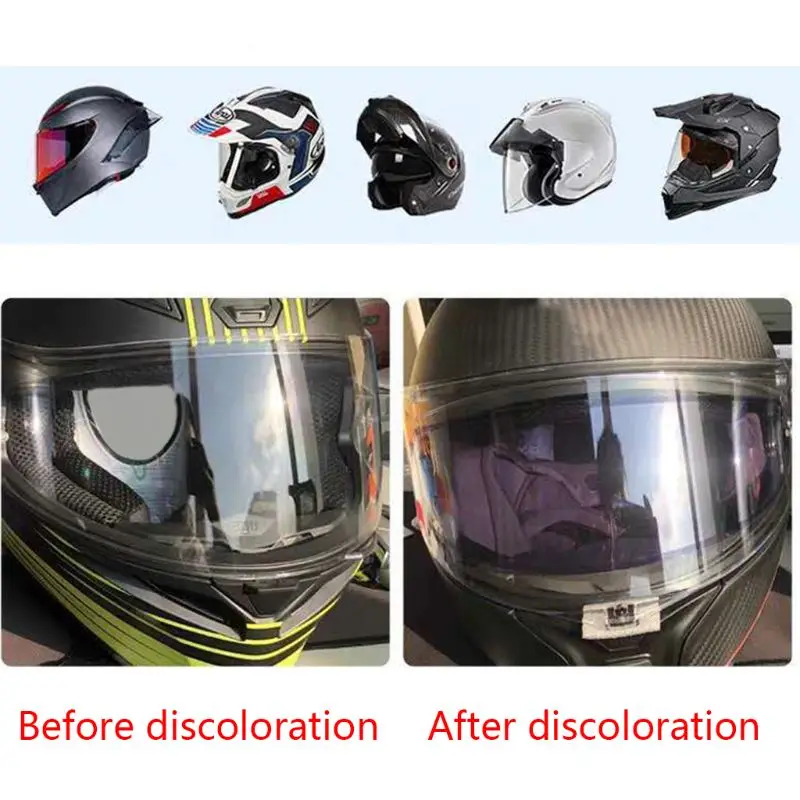 

Universal Full Open Face Helmet Lens Anti Fog Film for HelmetVisor Helmet Stick 6XDB
