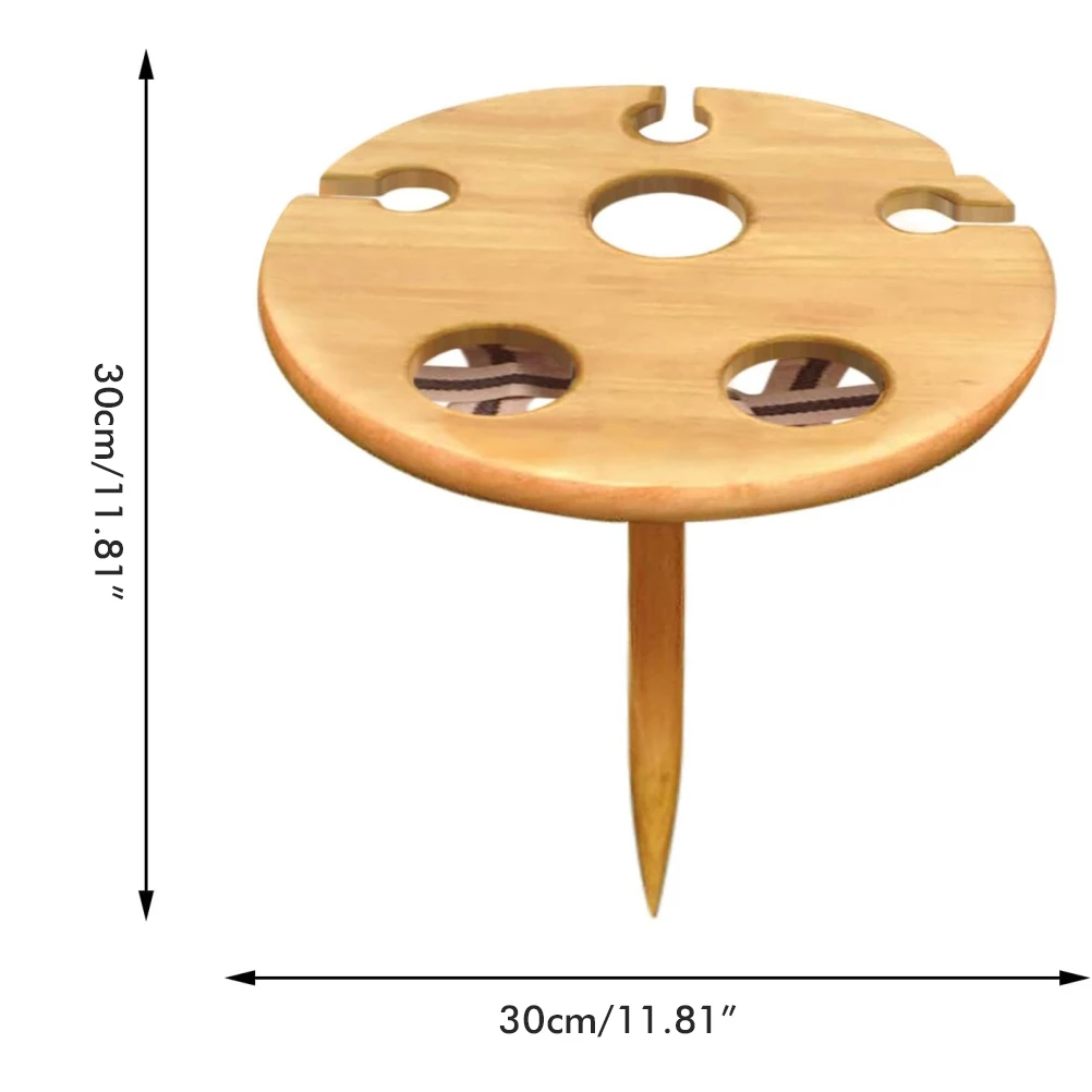 

Wine Table Portable Wine Glass Rack Wooden Picnic Table For Home Outdoor Garden Travel Camping Convenient And High Quality