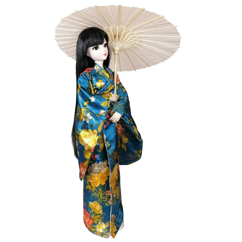 EVA BJD 1/3 60 см 24 дюйма азиатское японское кимоно девушка мяч шарнирная кукла Обнаженная белая кожа Смола Модель с открытой головой DA001-133