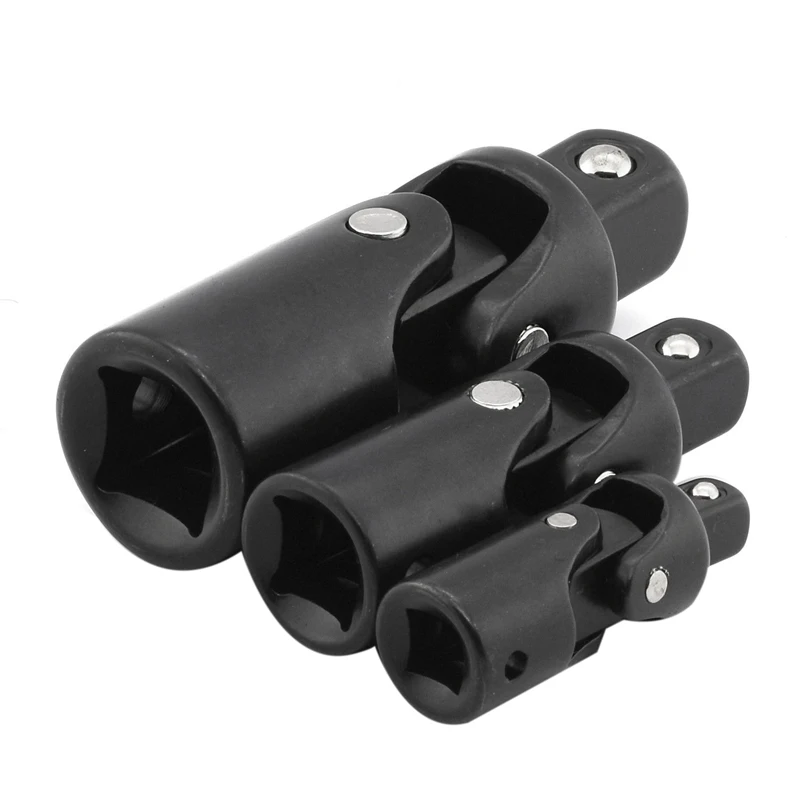 Swivel Joint Impact Socket Set | 3Pc 1/4 Inch 3/8 1/2 Drive Universal Carbon Steel Wrench Автомобили и мотоциклы