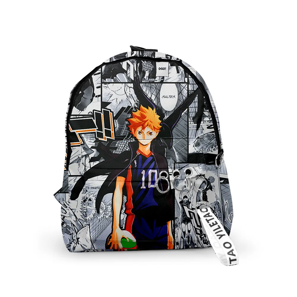 

Хип-хоп мультфильм Haikyuu! Школьные ранцы для ноутбука, рюкзаки для мальчиков и девочек, водонепроницаемые Модные маленькие дорожные сумки из ...