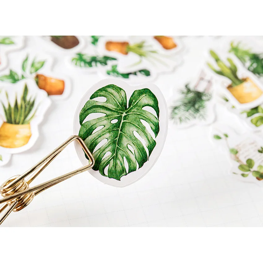 45 шт./кор. Mini зеленая кислородная жизнь Decoracion журнал стикеров Скрапбукинг милые