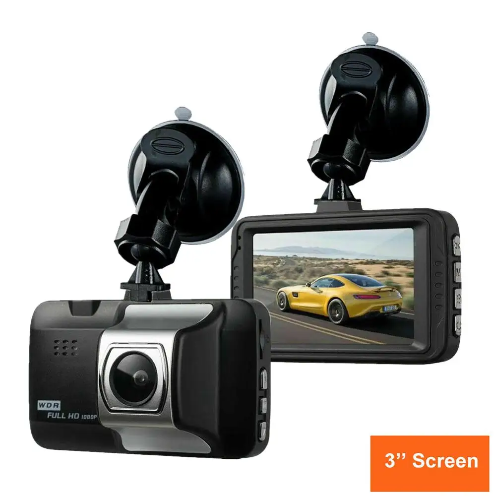 

Driving Recorder Dash Cam 3.0" LCD Screen 170° Wide Angle Driving Car Recorder Motion Dection, Loop Recording, Night Vision