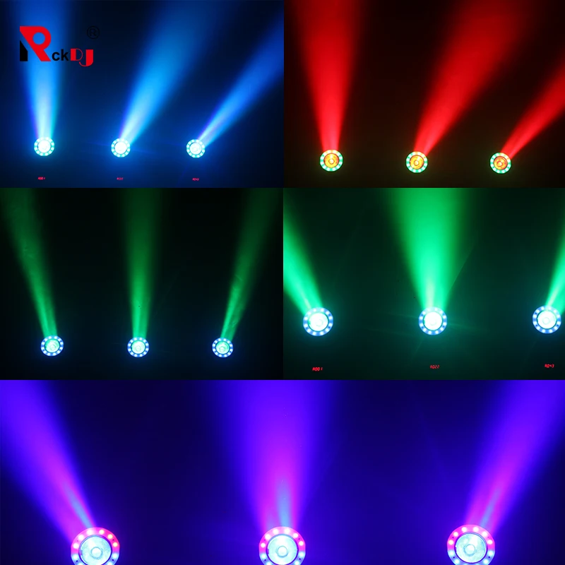 Светодиодный прожектор с вращающейся головкой миниатюрный сценический лучом 60