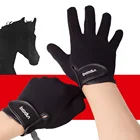 Хит продаж 2019, перчатки для верховой езды унисекс, профессиональные износостойкие противоскользящие спортивные перчатки для бейсбола и софтбола для конного спорта
