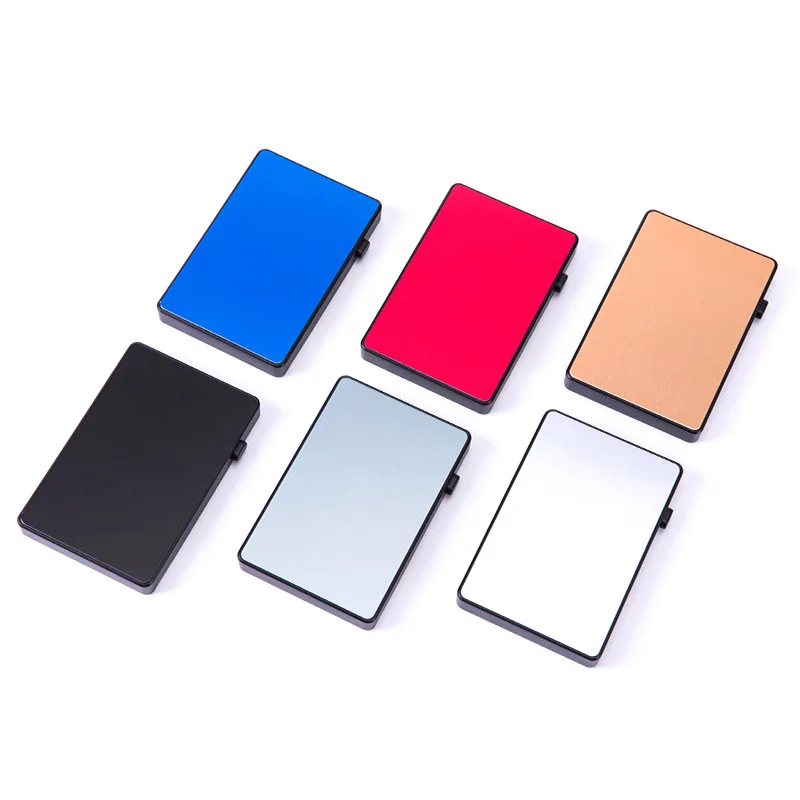 

2020 Creativity Auto Pop-up Fashion RFID Card Holder Metal Aluminum Ultra-thin Card Box ID Holders
