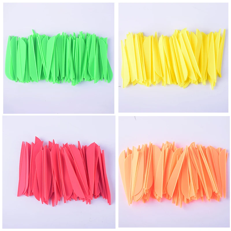 Arrows Vanes 4 Inch (approximately 10.2 cm) Plastic Feather Fletching Cut Archery For DIY AccessorArrows 50 Pack | Спорт и