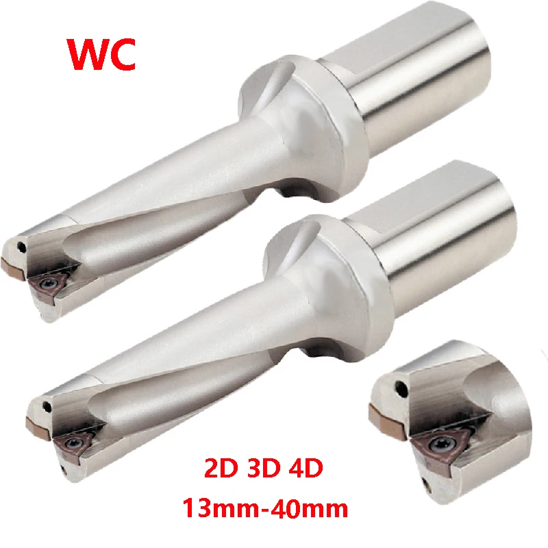 BEYOND Factory Outlet U Drill WC Indexable 2D 3D 4D Drill Bit C25 C32 WC03 WC05 WC04 WC06 CNC 13mm-40mm High Quality Drilling