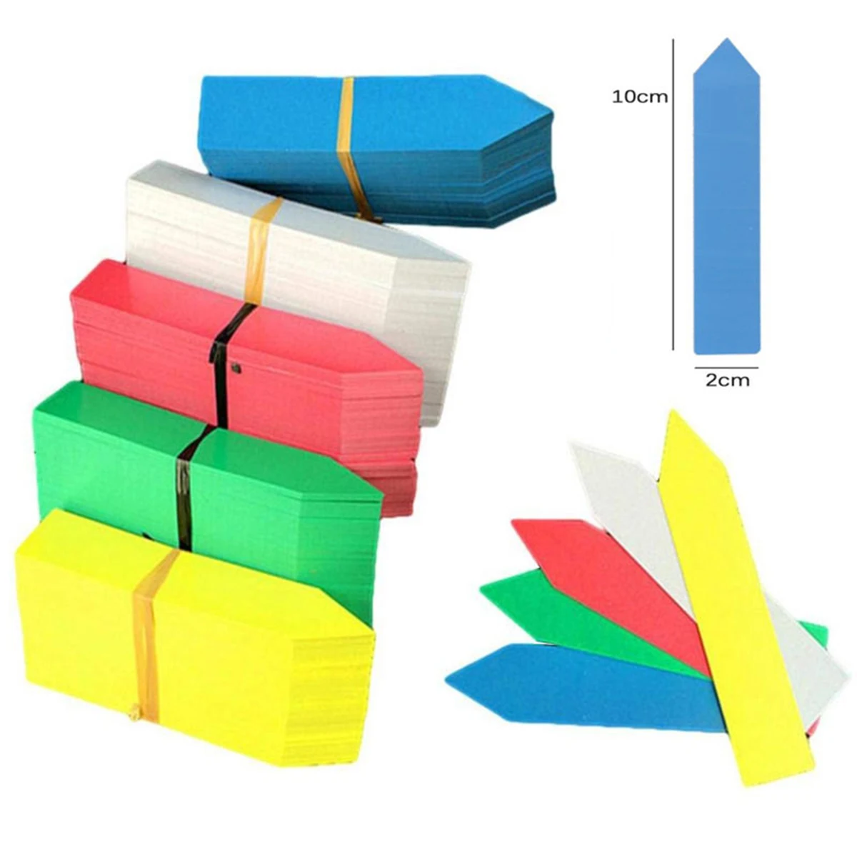 

600 PCS Reusable PVC Plants Hang Tag Labels Tree Fruits Seedling Garden Flower Pot Plastic Tags Sign Classification Tools