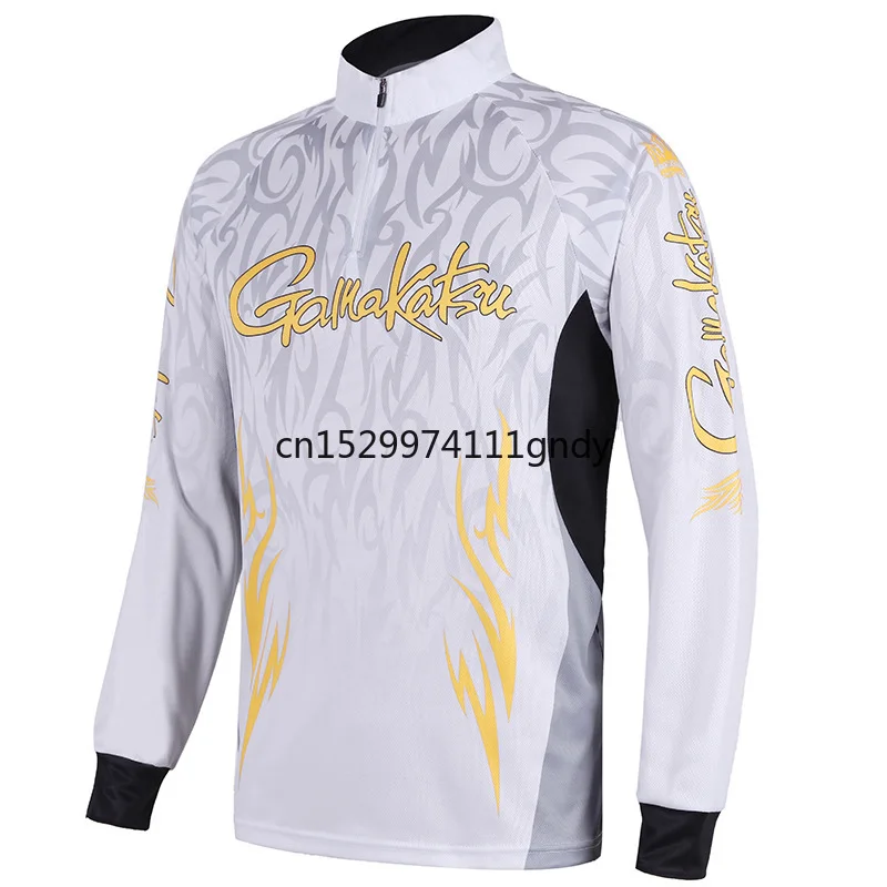 

GAMAKATSU Breathable Fishing Shirts Sport Outdoor Long Sleeve Fishing Clothing Profesional Quick Dry Sun Anti-UV Hiking Clothes