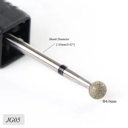 JG05 1 шт. стальное сверло для ногтей для электрического маникюрного станка, аксессуары, шлифовальный резак 3/32 дюйма, инструмент для маникюра, SAjg01-17 - Цвет: JG05