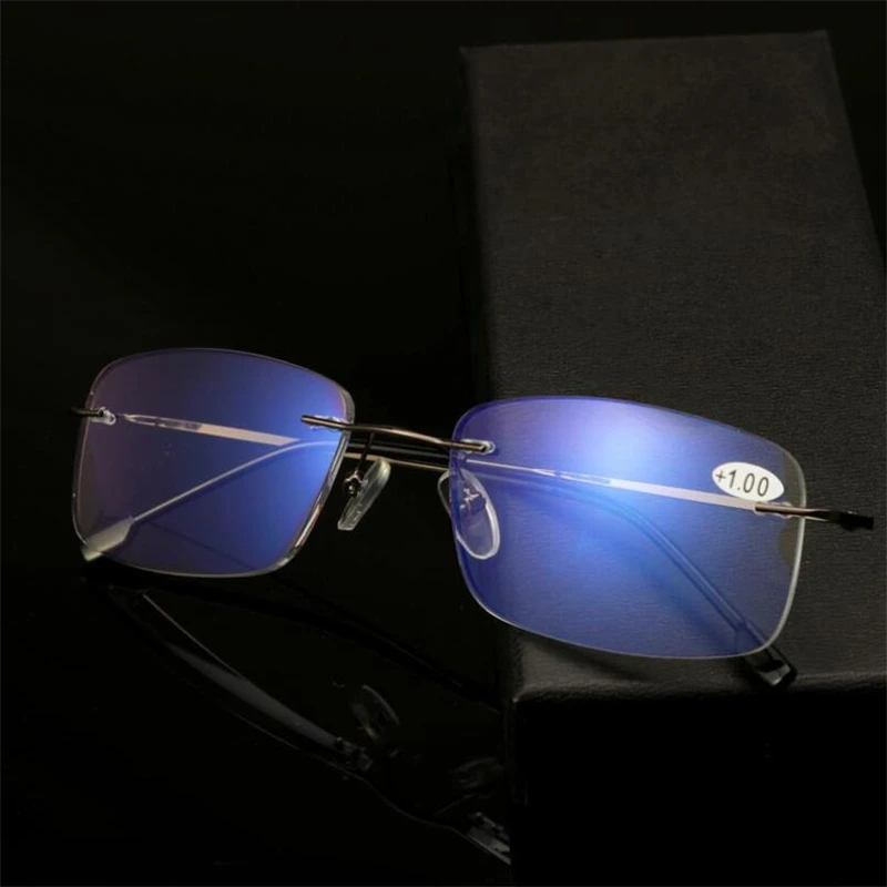 Очки для чтения без оправы с защитой от сисветильник женские прогрессивные