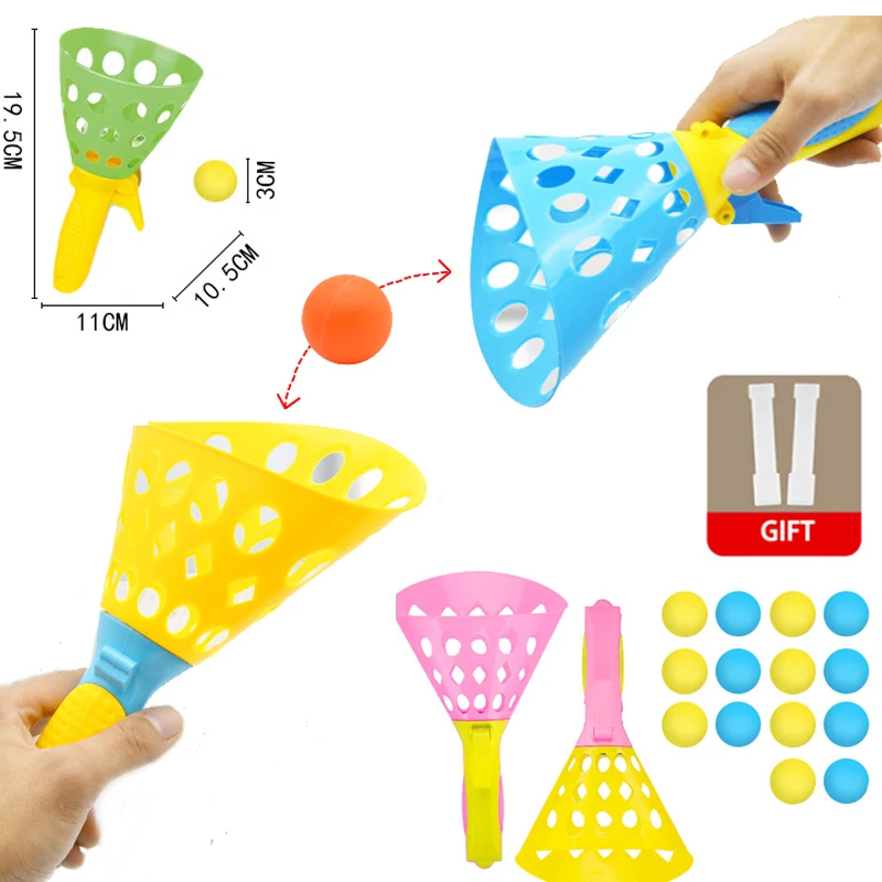 

1PCS Outdoor Sports Games Toys Children Throwing And Catching The Ball Set Parent-child Interactive Catch Ball Toy Kid Gifts