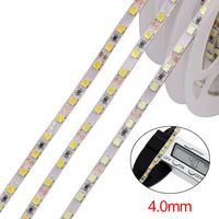 dc12v led strip 120ledsm 4mm smd 2835 led strip flexible tape led rope ribbon light lamp natural white warm white 5m