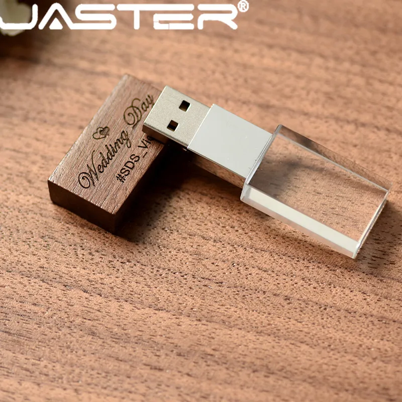 USB-флеш-накопитель JASTER в деревянном корпусе с кристаллами 8/16/32/64 ГБ | Компьютеры и