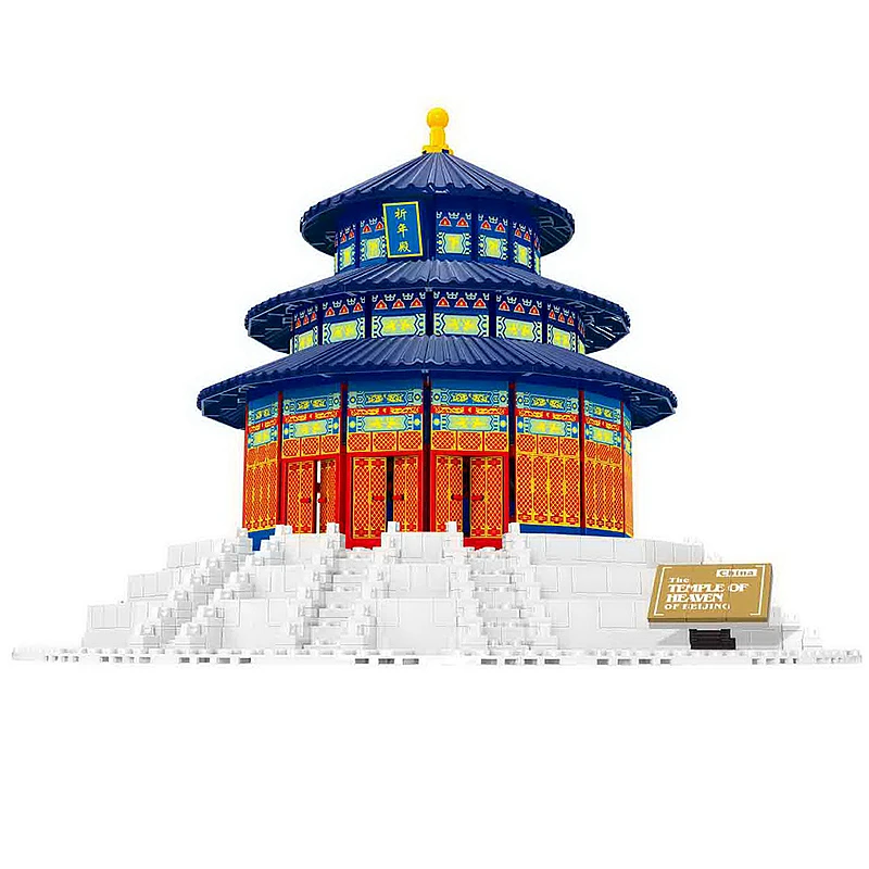 

Wange 8020 1052pcs The TEMPLE OF HEAVEN OF BEIJING World's Great Architecture Building Blocks Bricks Toys For Cheldren