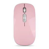 new 1600 optical wireless computer mouse bluetooth mouse 2 4ghz receiver rechargeable ergonomic mouse for pc laptop