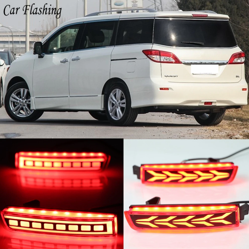 2 шт Автомобильный светодиодный для Nissan Quest 2011 2012 2013 2014 2015 2016 2017 2018 задний