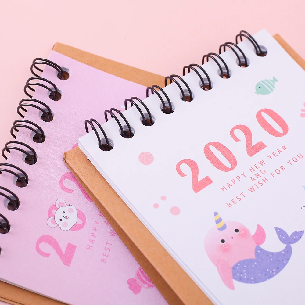 1 шт. милый календарь 2020 Kawaii мультфильм стол повестка дня Еженедельный ежедневный