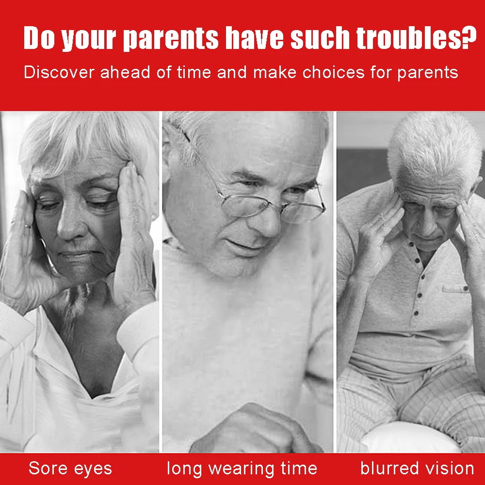 

1 Pair Of Magnifying Glasses Elderly Reading Eyeglasses Presbyopic Eyewear 250 Degree