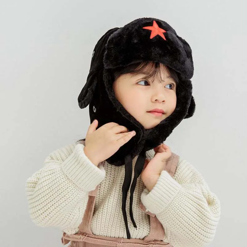 Doitbest зимняя мужская меховая шапка-бомбер для родителей и детей женщин