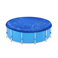 swimming pool cover 305366549cm blue cloth round mat family garden rainproof dust cover uv resistant mat home pool accessories