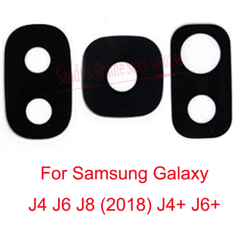Стеклянный объектив задней камеры для Samsung Galaxy J4 J6 J8 2018 Plus + большой стекло с