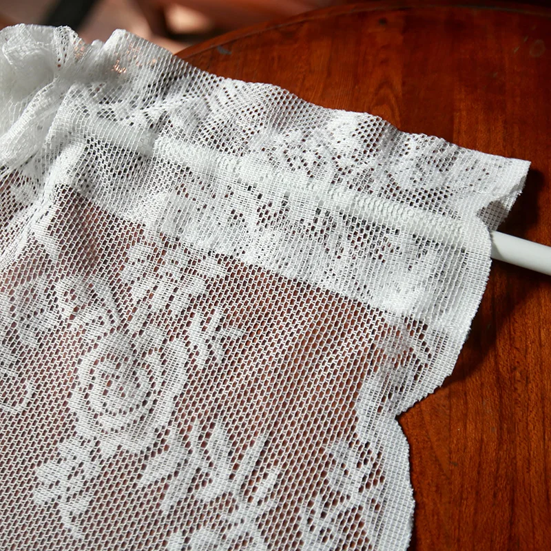 Кухня занавеска Кружева Половина занавес Американский пасторальный вышитый