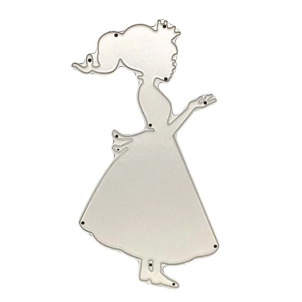 Металлический Трафаретный вырубной штамп верхний край декорирован кружевом