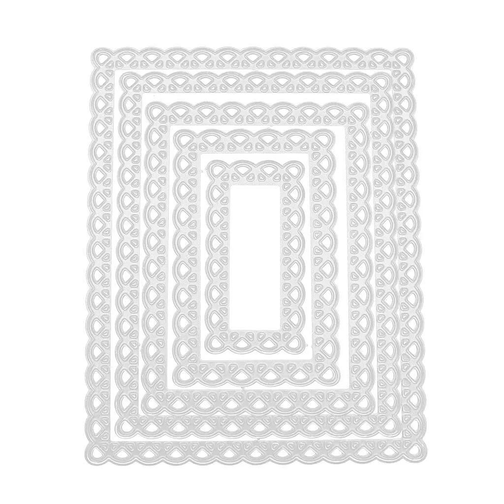 

Cutting Templates With Rectangular Stitched Festoon Frame Metal Cutting Scrapbooking Decorative Embossing Handcraft Die Cut #632