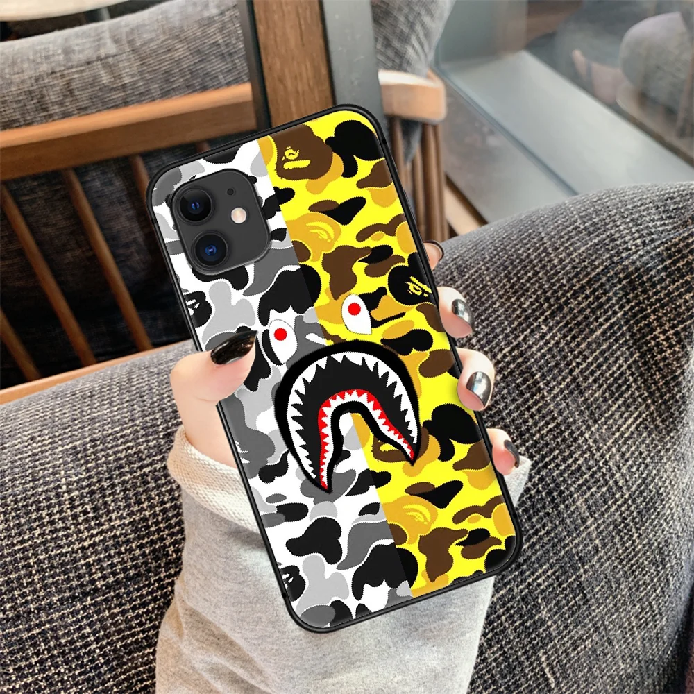 

Camouflage Pattern Camo bape Phone Case Cover Hull For iphone 5 5s se 2020 6 6s 7 8 12 mini plus X XS XR 11 PRO MAX black Coque