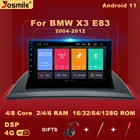 Автомобильный мультимедийный проигрыватель, 2 din, Android 11, для BMW X3 E83 2004-2012, радио, видео плеер, GPS-навигация, встроенный Carplay V1, AI Voice, 6G, 128 ГБ
